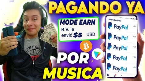 Mode earn aplicación para ganar dinero rapido escuchando música app