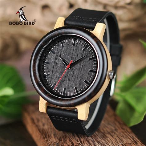 Bobo Bird Reloj Anal Gico De Madera De Bamb Para Hombre Accesorio De