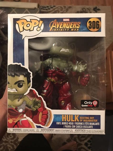 Hulk Busting Out Of Hulkbuster Gamestop Exclusive Funko Pop Infinity