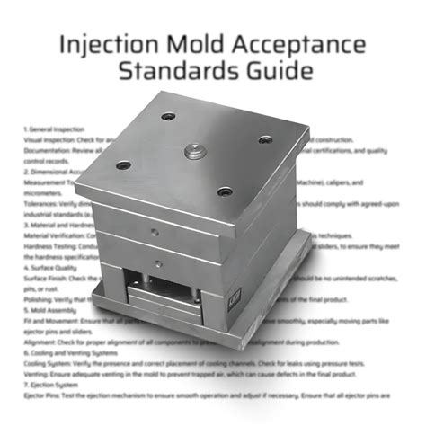 Injection Mold Acceptance Standards Guide Mold Quality Criteria