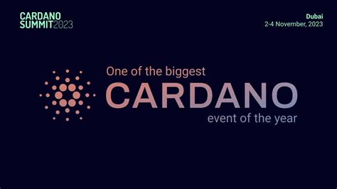 Join The Biggest Cardano Event Of The Year YouTube