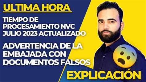 Tiempo De Procesamiento En Nvc Julio Actualizado Fraudes