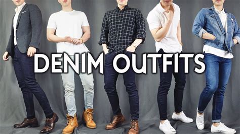 7 Ways To Rock Denim Jeans Denim Outfit Ideas For Men Youtube