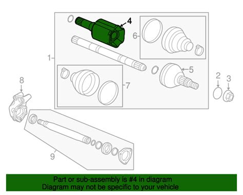 Gm Front Driver Side Wheel Half Shaft Constant Velocity Cv