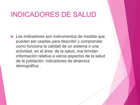 Indicadores De Salud Ppt