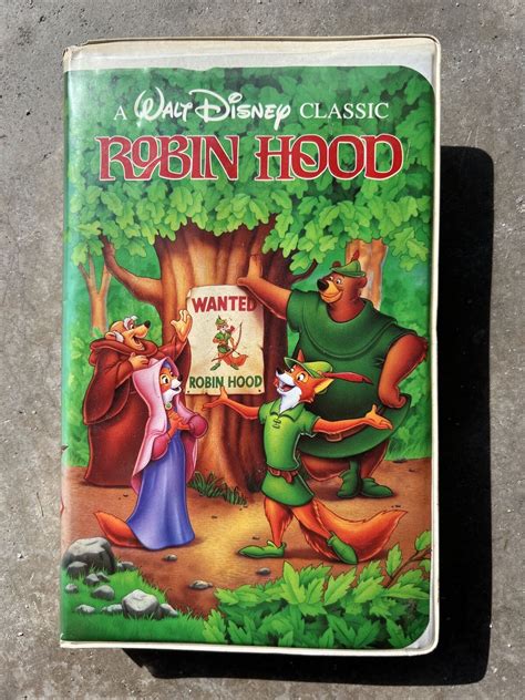 Mavin Rare Walt Disney Classics Robin Hood Vhs Black Diamond Edition