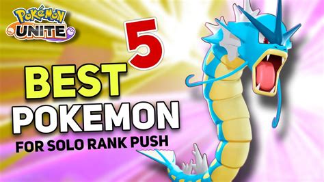 Top Best Pokemon For Solo Rank Push In Pokemon Unite Best Pokemon