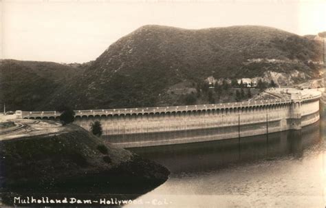 Mulholland Dam - Hollywood, California Postcard