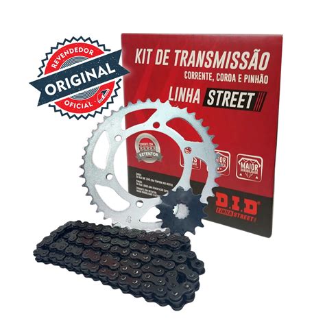 KIT TRANSMISSÃO DID C RETENTOR YAMAHA YS 250 FAZER 2005 A 2017