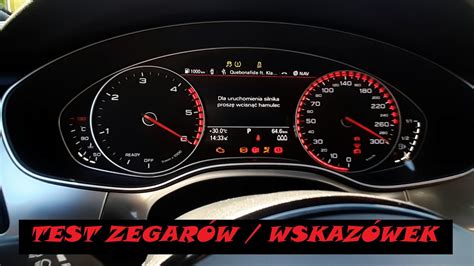 AKTYWACJA TESTU ZEGARÓW WSKAZÓWEK w AUDI A3 A4 A5 A6 C7 How to