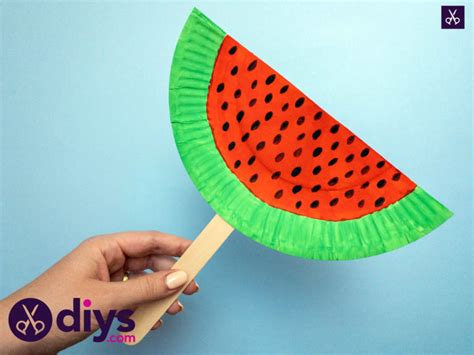 How To Make A Watermelon Paper Fan