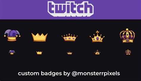 Create Custom Twitch Subscriber Badges By Monsterrpixels