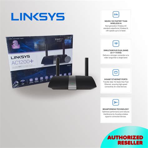 Linksys EA6350 AC1200+ Dual-Band Wi-Fi Router | Lazada PH