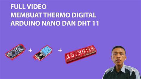 CARA MENAMPILKAN SUHU KE MATRIX LED 7219 MENGGUNAKAN ARDUINO NANO YouTube