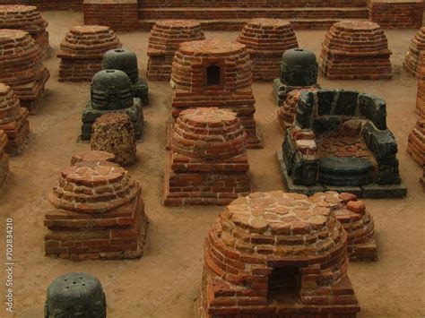 Nalanda Mahavihara archaeological ruins Bihar Gaya India Buddhist ...