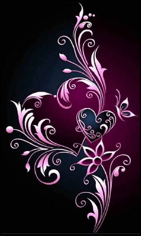 Beautiful Heart And Flower Wallpaper Images Best Flower Site