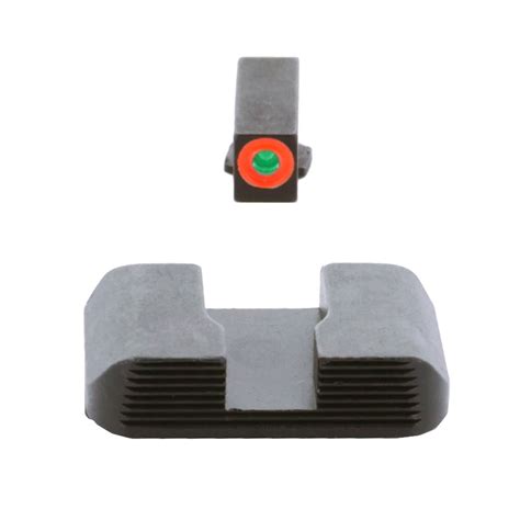 Ameriglo For Glock Hackathorn Green Tritium Orange Frontblack Rear