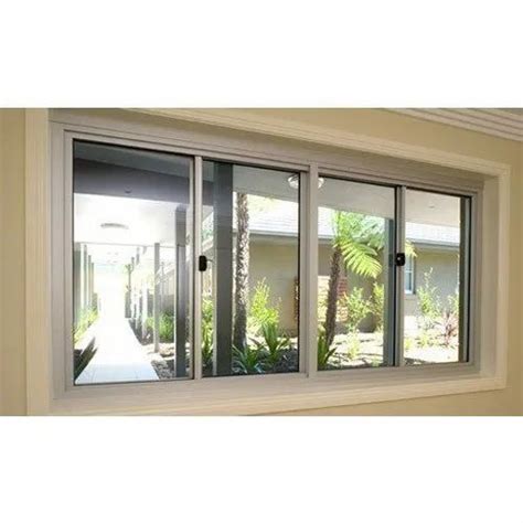 Powder Coated Modern Aluminium Sliding Window Size Dimension 7x6 Feet