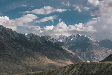 "Adventure Camping Truck Parking High Up In The Pamir Mountains ...