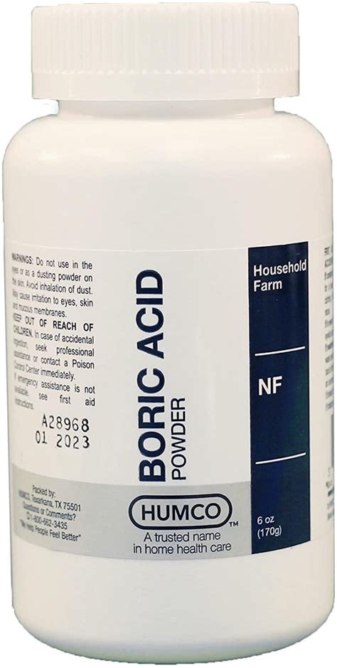 Humco Boric Acid Powder Nf 6 Oz Epothex