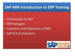 Sap Mm Online Training Course Ppt