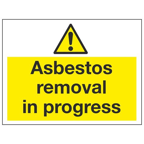 Asbestos removal in progress – Linden Signs & Print