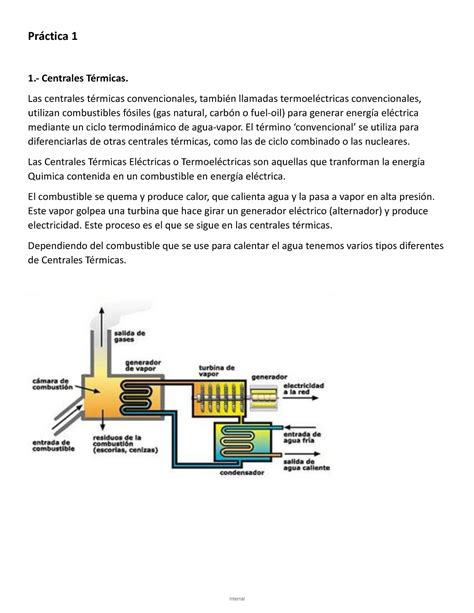 Práctica de alumbrado Práctica 1 1 Centrales Térmicas Las