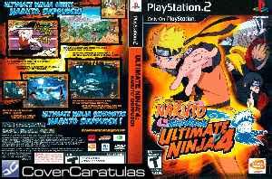 Naruto Shippuden Ultimate Ninja 4 Dvd Carátula ps2