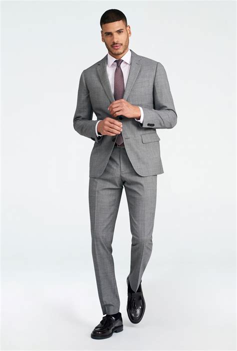 Custom Suits Made For You - Hayle Sharkskin Gray Suit | INDOCHINO