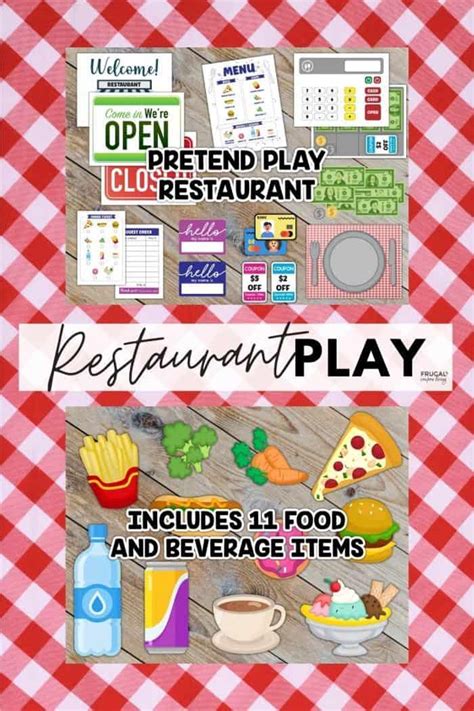 Dramatic Pretend Play Restaurant Printables Easy To Print