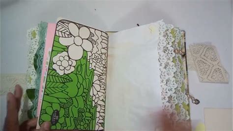 Women Of Color 4 Vintage Junk Journal Flip Through Green Cream And