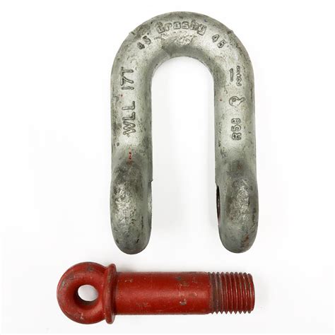 1 12 Inch Crosby G 210 Load Rated Screw Pin Chain Shackles Wesco