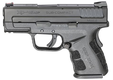 Springfield Xd Mod 2 45 Acp Sub Compact Black With Gripzone Compliant Version Sportsman S