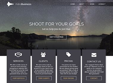 Stars Website Template Alisa Flaherty Artist Designer Developer