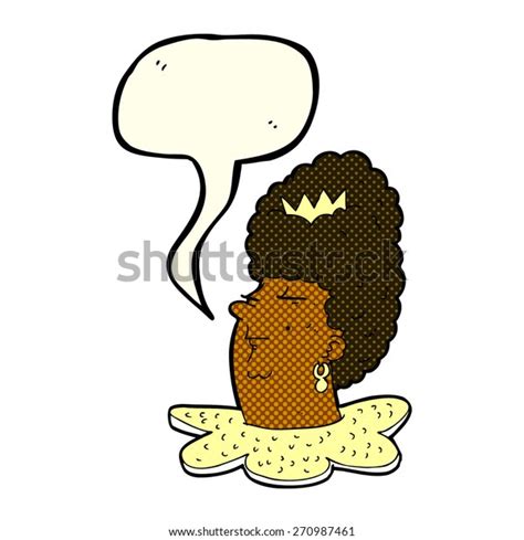 Cartoon Queen Head Speech Bubble Stock Vector Royalty Free 270987461 Shutterstock