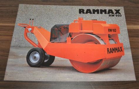 Rammax Rw Vibrationsgrabenwalze Vibratory Roller Brochure Prospekt