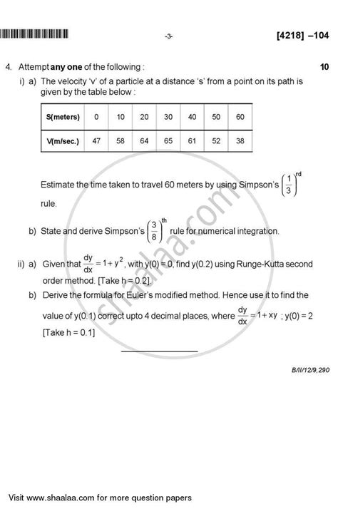 Numerical Analysis B Sc Computer Science Semester Sybsc