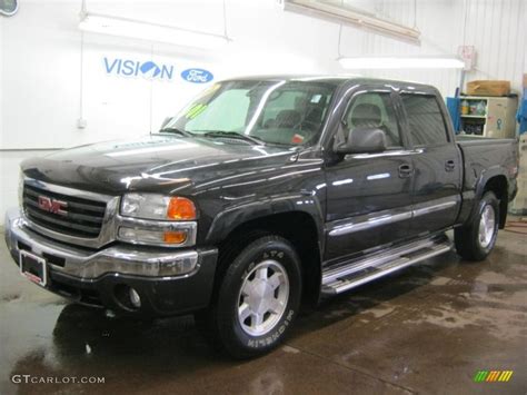 2004 Onyx Black Gmc Sierra 1500 Sle Crew Cab 4x4 47190544 Car Color Galleries