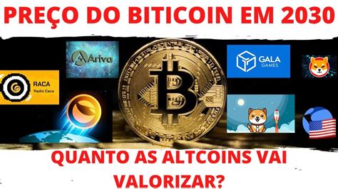 PREÇO DO BITCOIN EM 2030 QUANTO AS ALTCOINS VAI VALORIZAR GALA GAMES