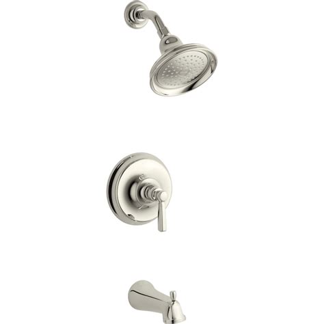 Kohler Bancroft Vibrant Polished Nickel 1 Handle Single Function Round Bathtub And Shower Faucet