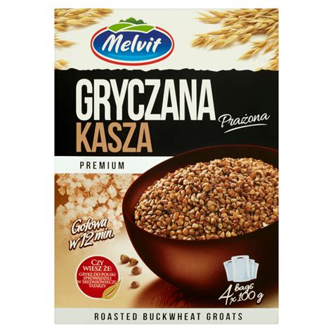 Melvit Premium Kasza Gryczana Prazona G Torebki Polski Sklep