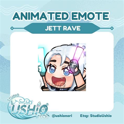 Animated Valorant Jett Rave Emote Cute Jett Rave Emote Valorant Emote