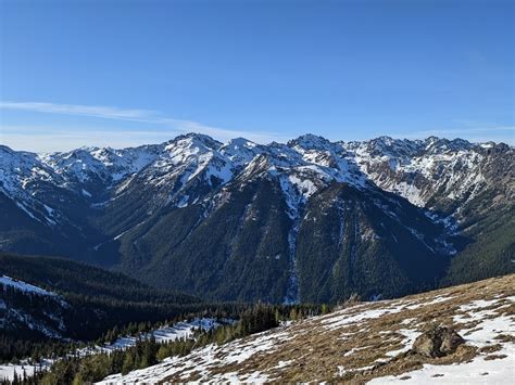 Free picture: Blue sky over beautiful mountains in national park