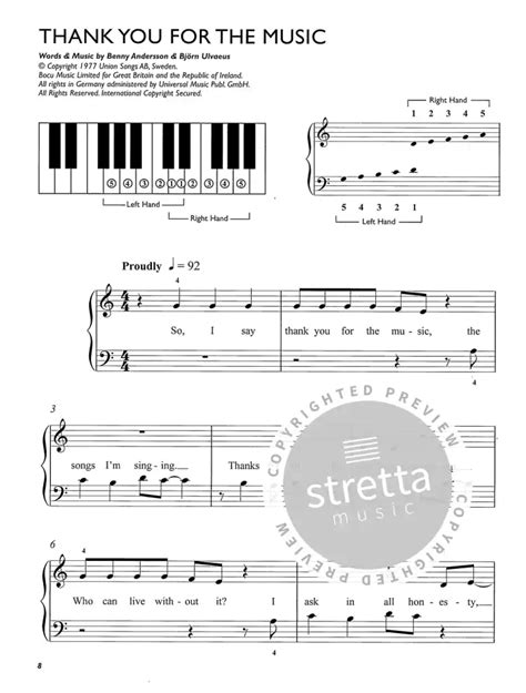 Easiest 5 Finger Piano Collection Abba Von Abba Im Stretta Noten