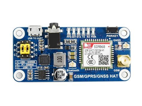 Buy Waveshare Raspberry Pi Gsm Gprs Gnss Hat Expansion Board With Low