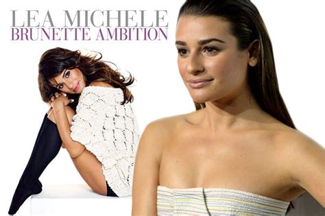 Lea Michele Reveals Brunette Ambition Book Cover On Twitter