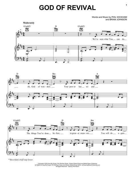 Brian Jenn Johnson God Of Revival Sheet Music Pdf Chords Piano