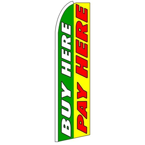 Buy Here Pay Here - Feather Flag Banner