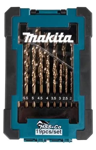 Set Brocas 19 Pcs Metal Hss cobalto Makita D 67561 Cuotas sin interés