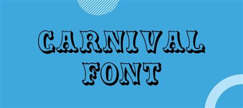 Carnival Font Free Download